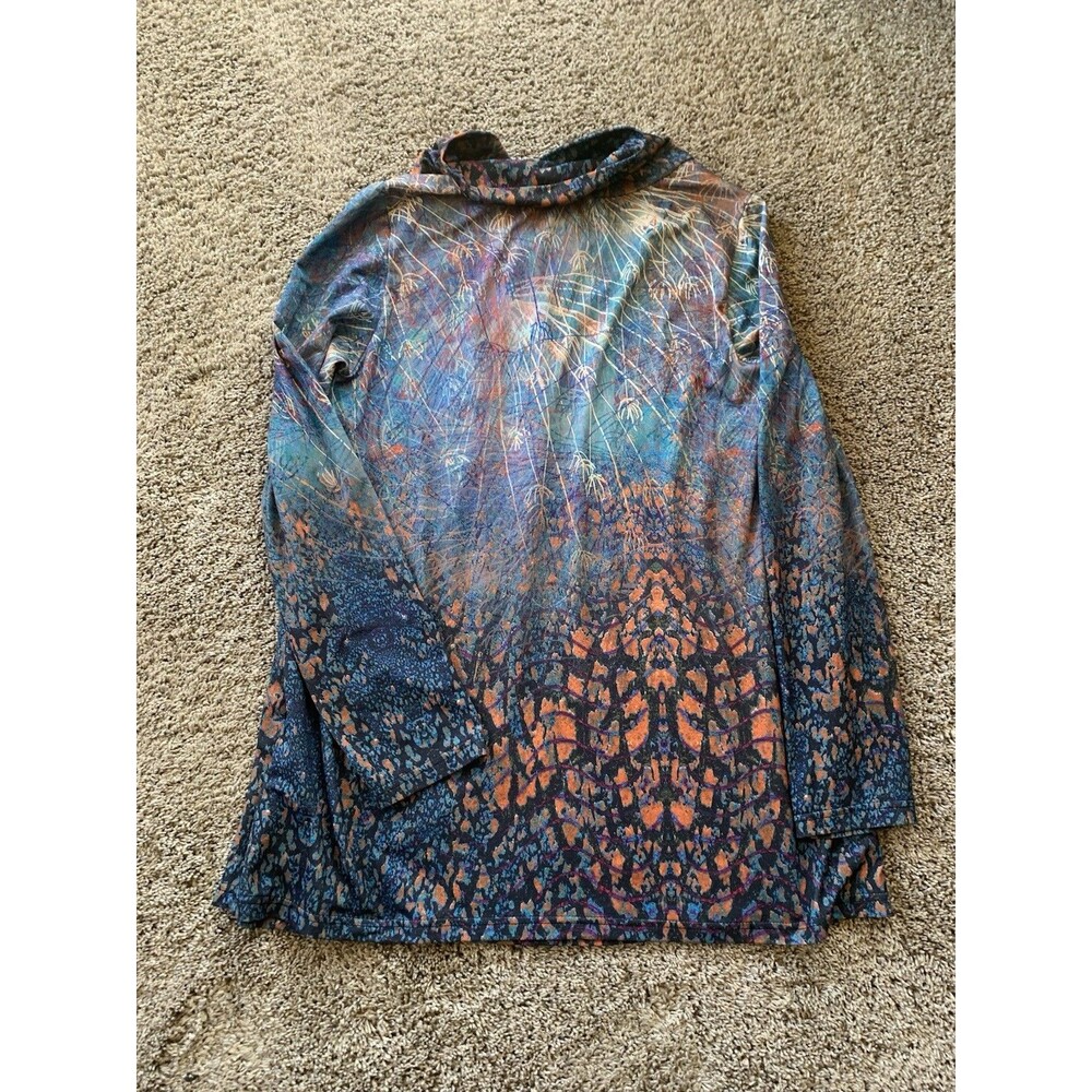 Azalea by Firmiana Woman’s Floral Crossover Neck Blouse-SIZE L - Picture 2 of 5